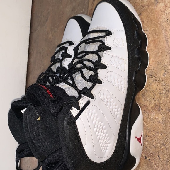 Jordan 9 retro OG Space Jam 2016 white red black size 5 grade school - Picture 5 of 11